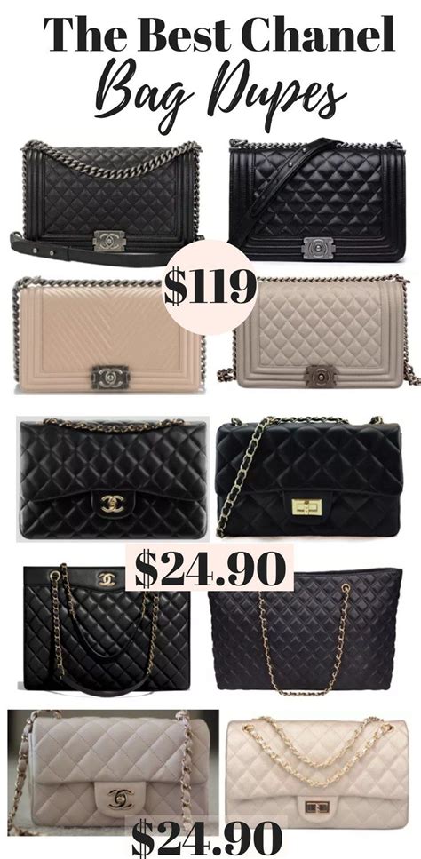 dupe for chanel boy bag|Chanel bag look alike.